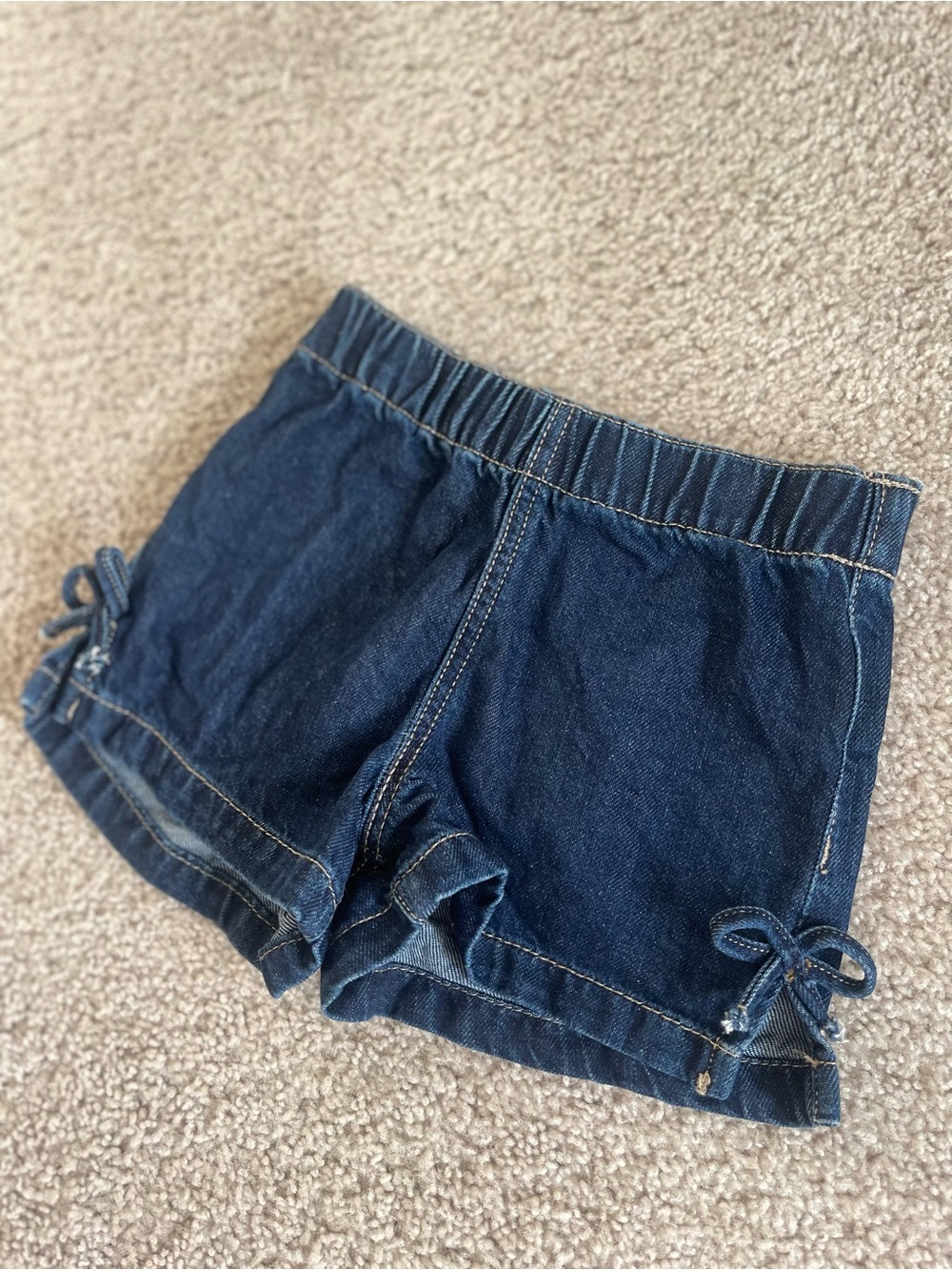 Girls Denim Shorts w Bows